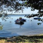 Blick vom Camper auf den Plauersee