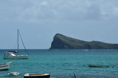 Blick vom Cap Malheureux auf die Insel Coin de Mire Mauritius