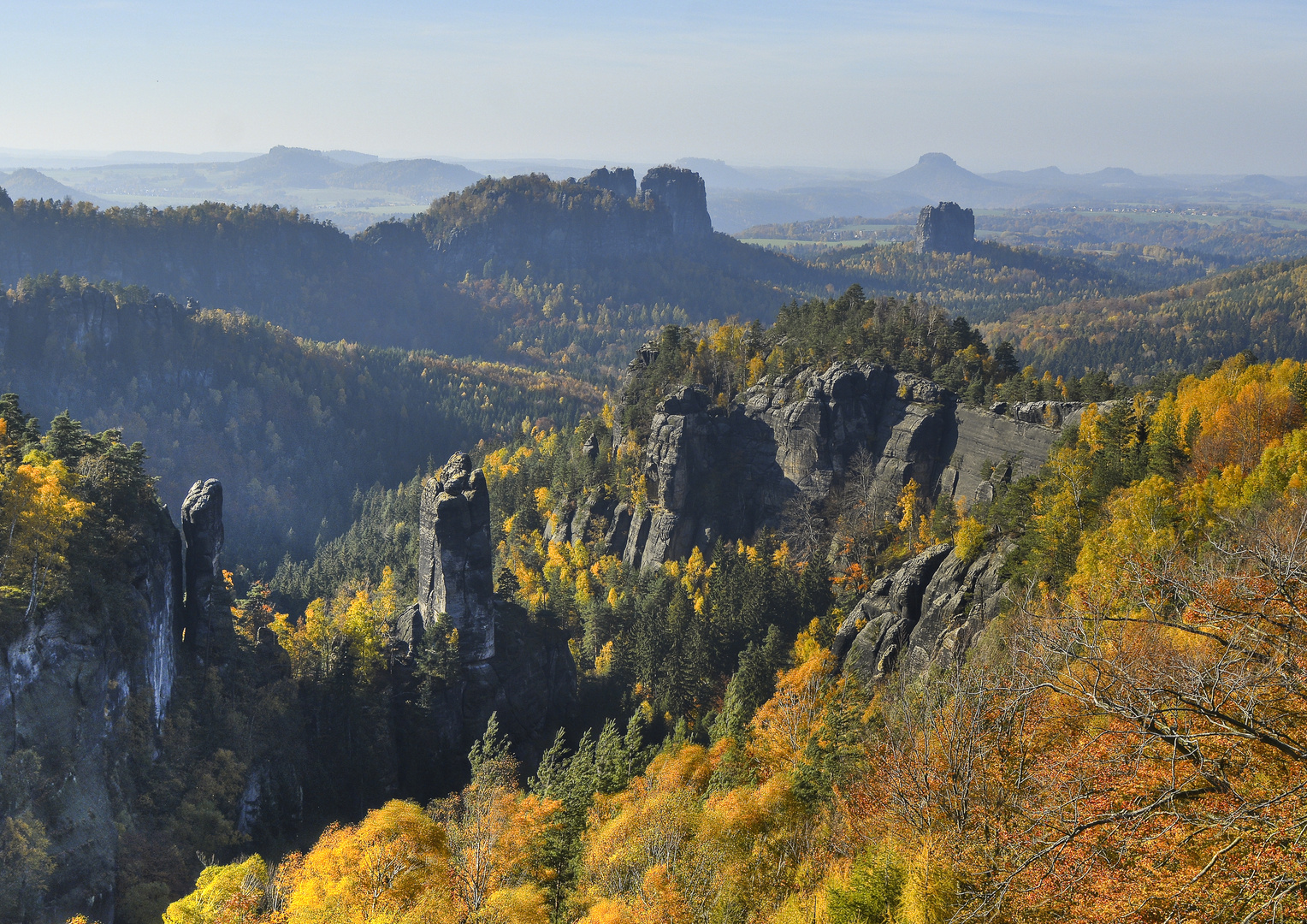 Blick vom Carolafelsen