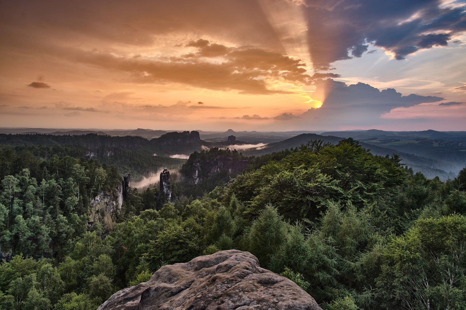 Blick vom Carolafelsen