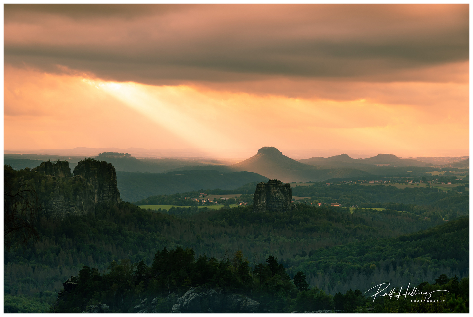 Blick vom Carolafelsen - Nationalpark Sächsische Schweiz