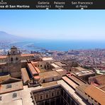 Blick vom Castel Sant'Elmo auf den östlichen Golf von Neapel