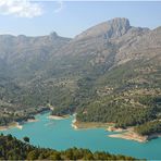 Blick vom Castell auf den Stausee