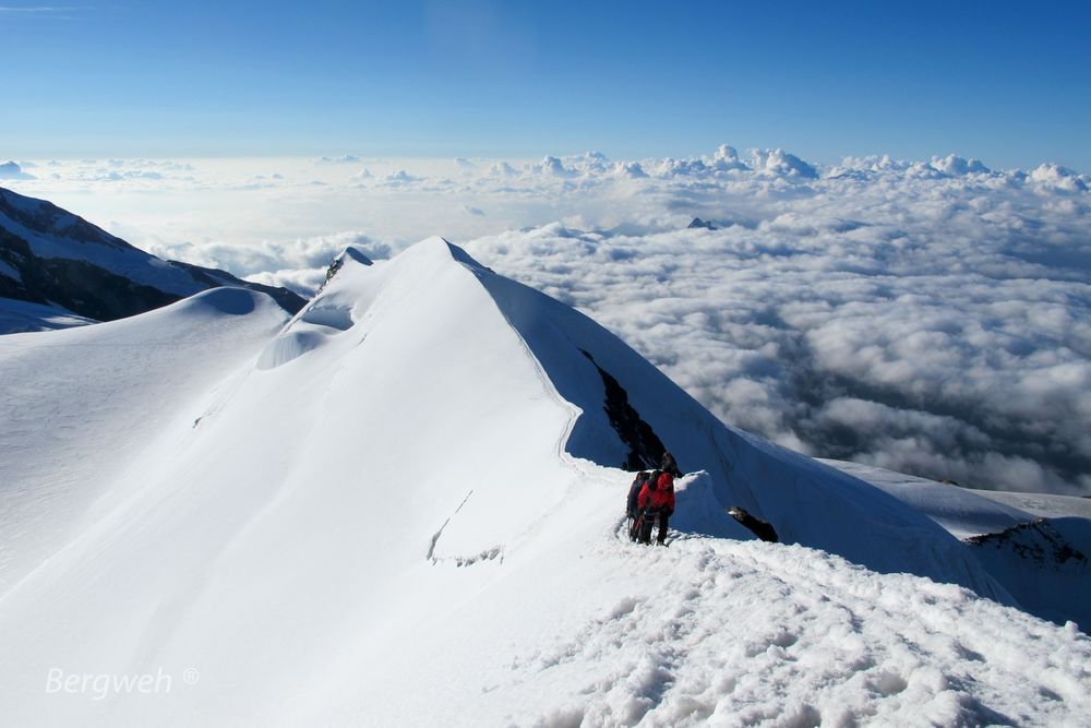 Blick vom Castorgipfel (4226 m)