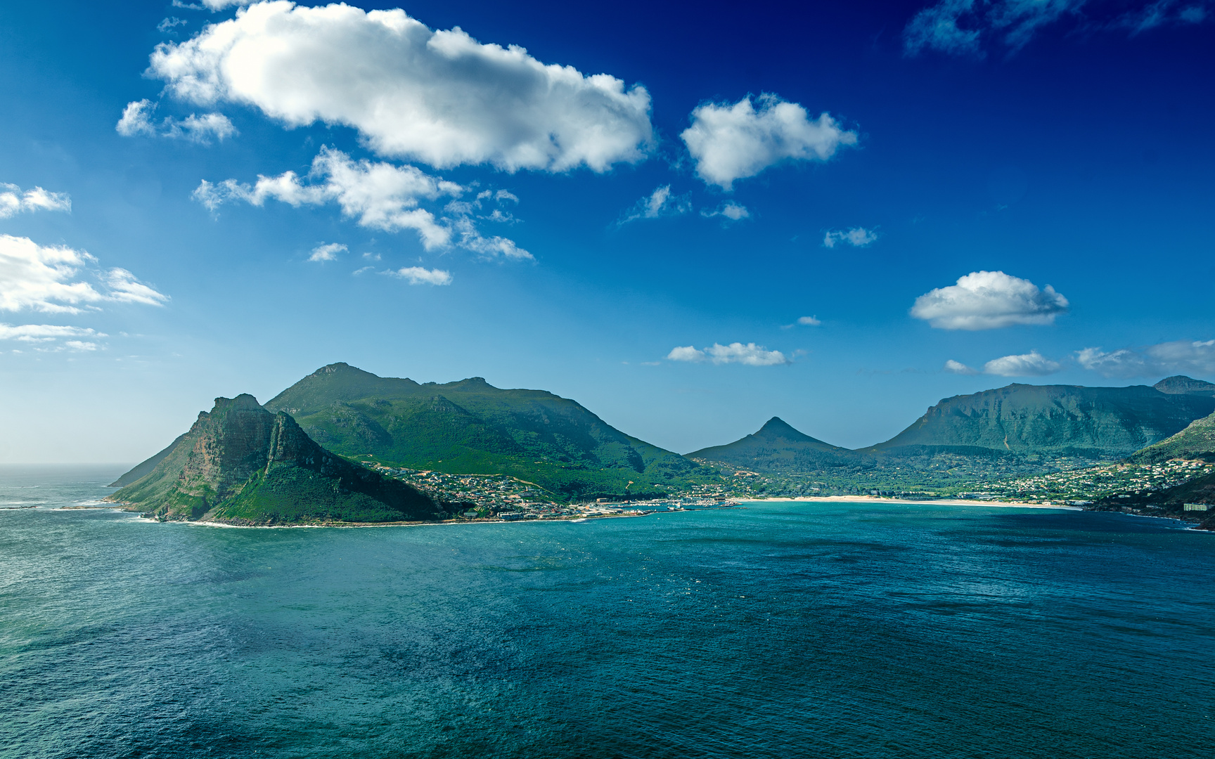 Blick vom Chapman's Peak Drive auf Hout Bay