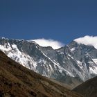 Blick vom Chukhung Ri auf die mächtige Südflanke des Lhotse (8516m)