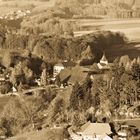 Blick vom "Chutziturm" über Frienisberg zum Jura