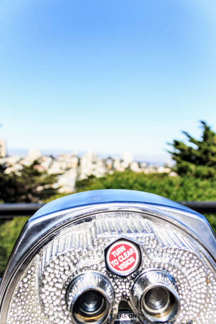 Blick vom Coit Tower zur Lombardstreet, SF CA USA