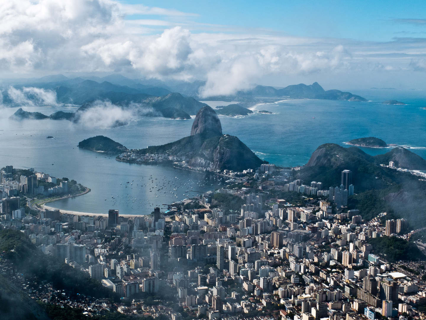 Blick vom Corcovado, Rio de Janeiro