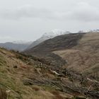 Blick vom Crag Fell auf die Bergkette hinter dem Ennerdale mit Pillar, Haystack etc.