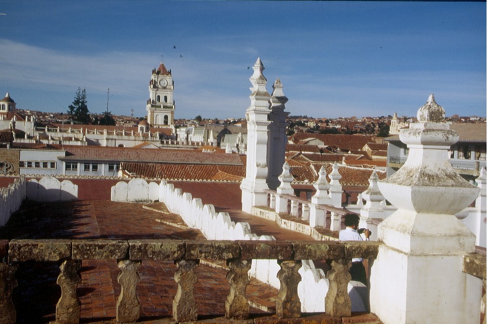 Blick vom Dach der Kirche San Felipe Neri, Sucre / Bolivien