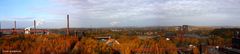 Blick vom Dach der Zeche Zollverein ins weite Ruhrgebiet