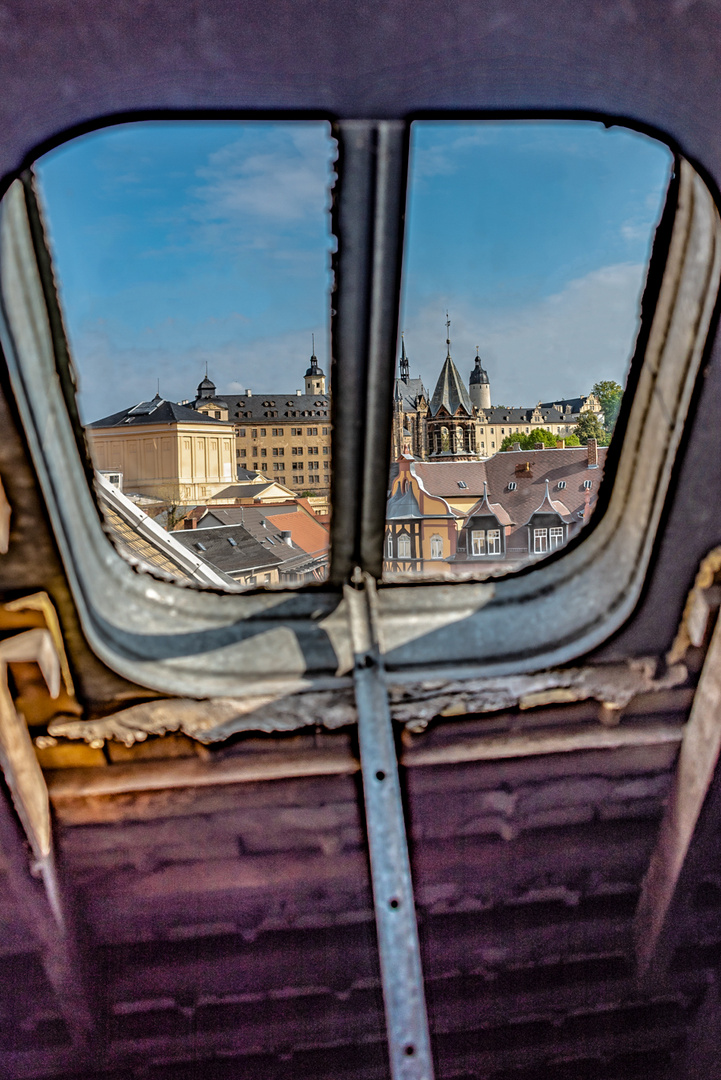 Blick vom Dachboden