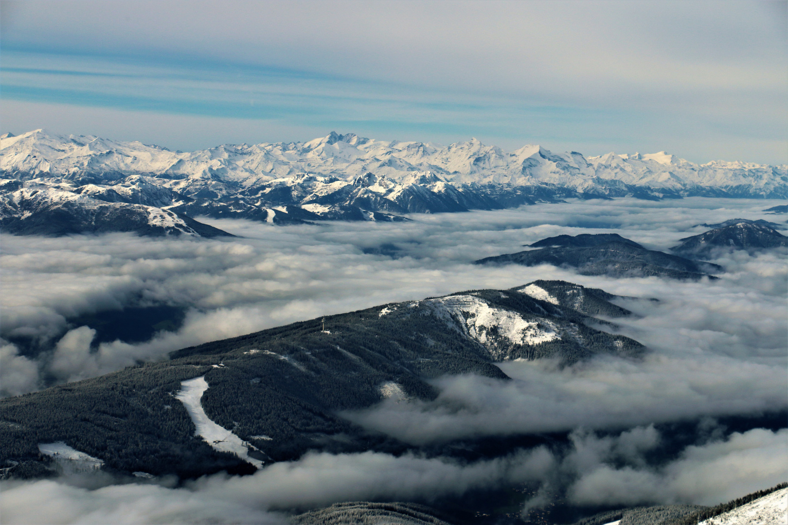 Blick vom Dachstein Richtung Südwesten