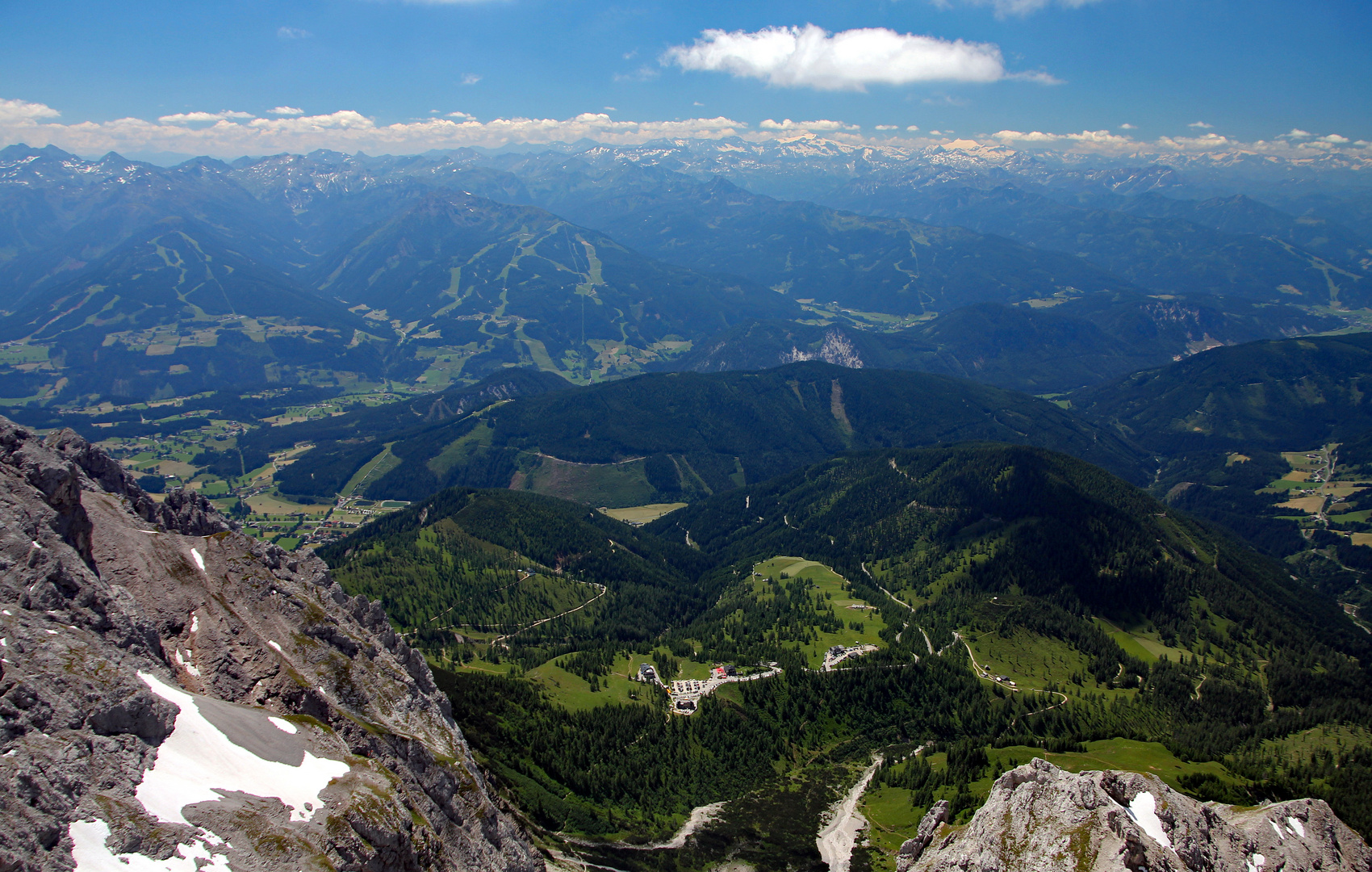 Blick vom Dachsteingletscher