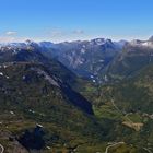 Blick vom Dalsnibba auf den Geiranger Fjord