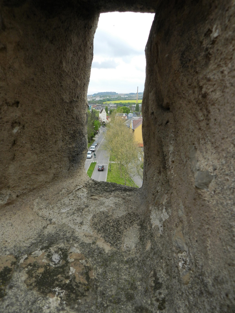 Blick vom Darrtor auf das Saaltor