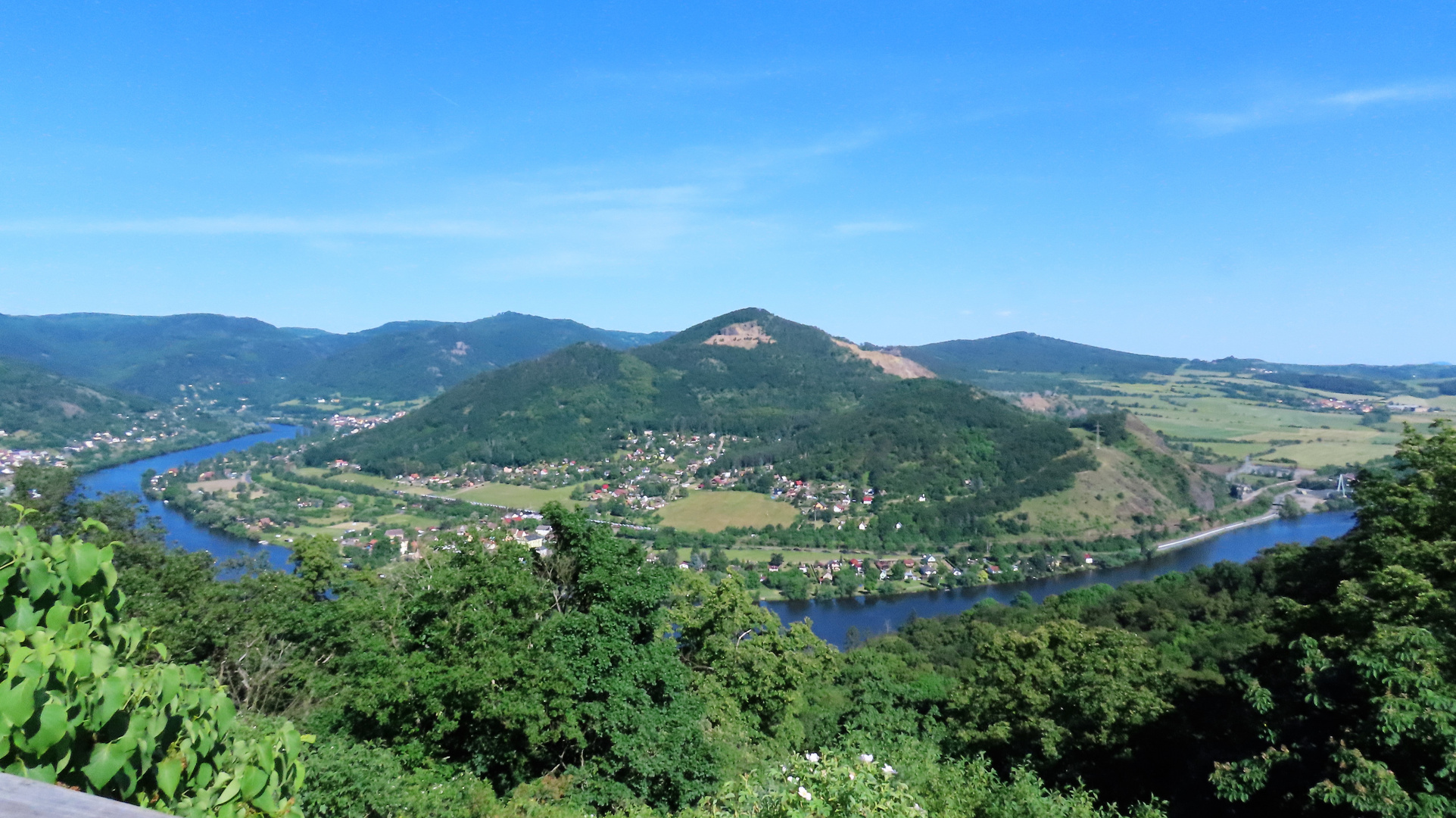 Blick vom Daubitzer Kirchlein