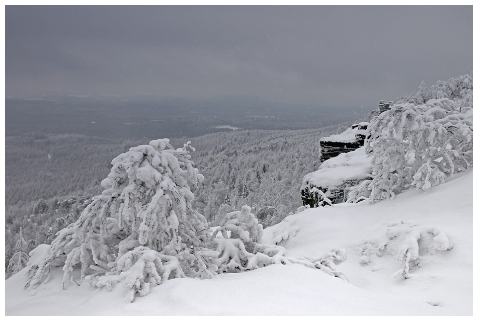 Blick vom Decinsky Sneznik