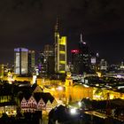 Blick vom Dom auf die Frankfurter Skyline