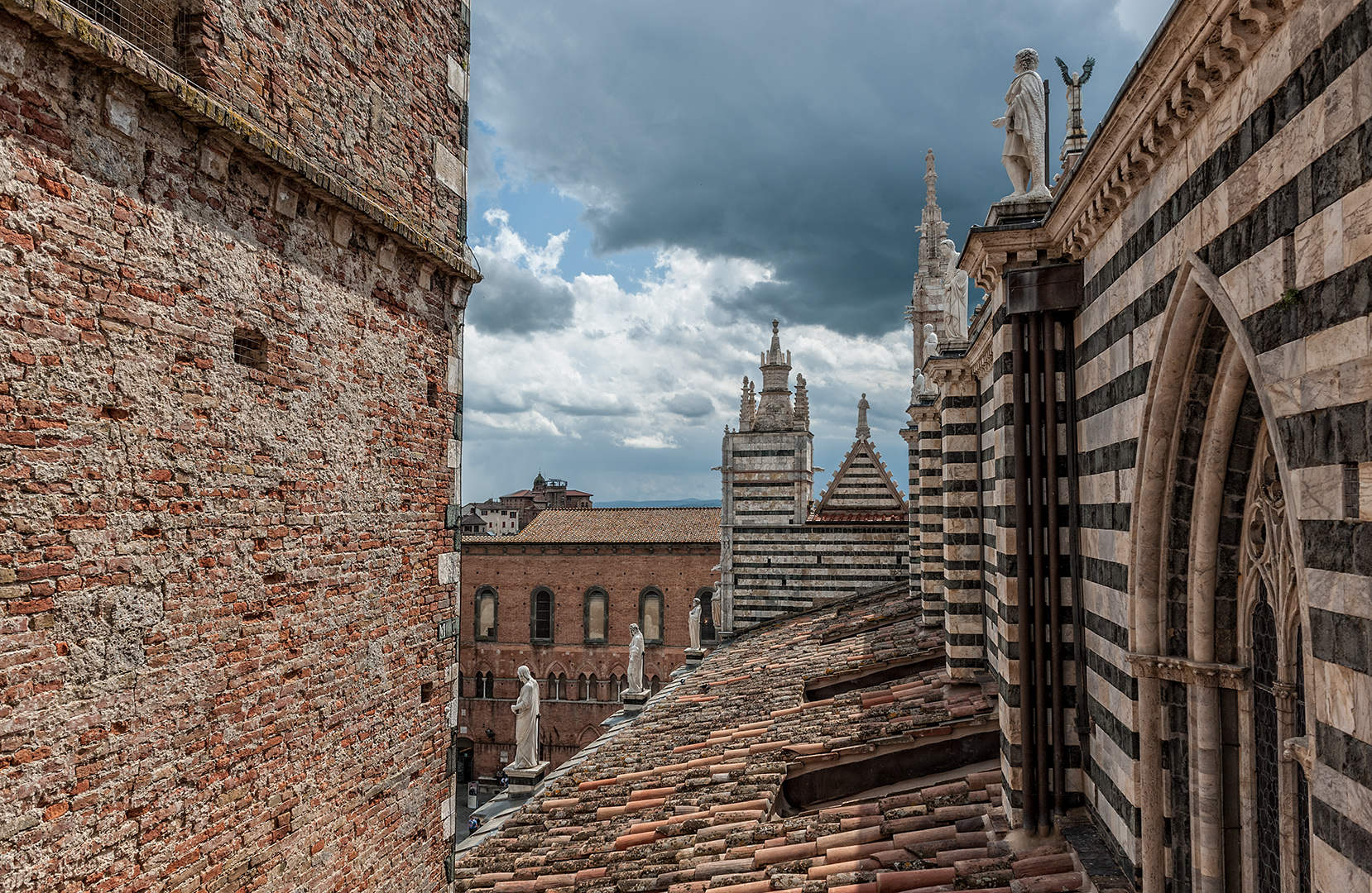 Blick vom Dom in Siena