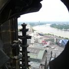 Blick vom Domturm auf den Rhein