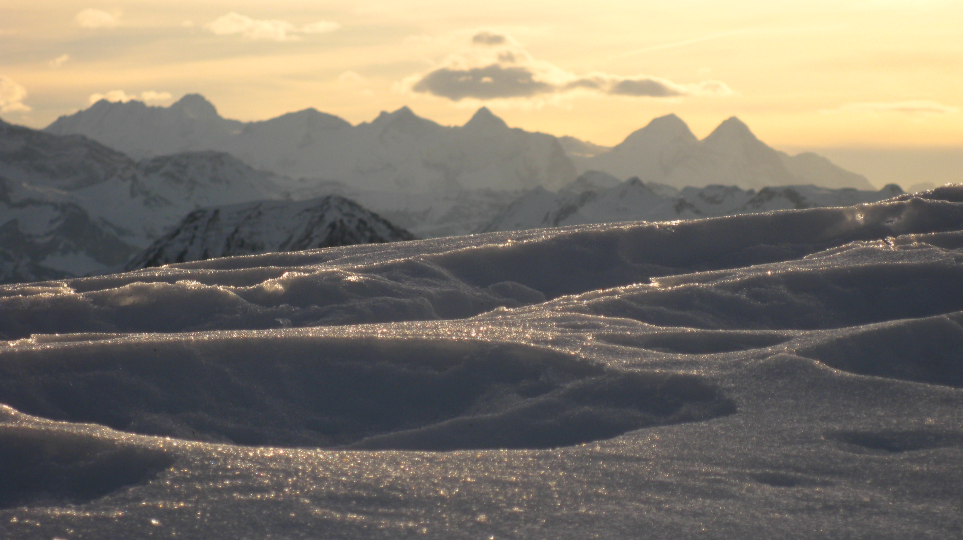 Blick vom Dossen Richtung Berner Oberland