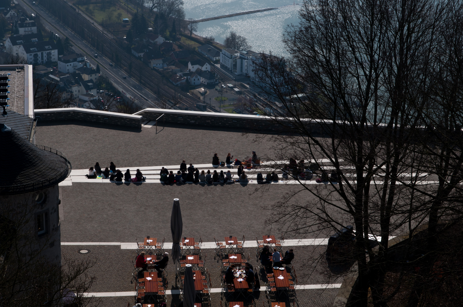 Blick vom Drachenfels   (Color)