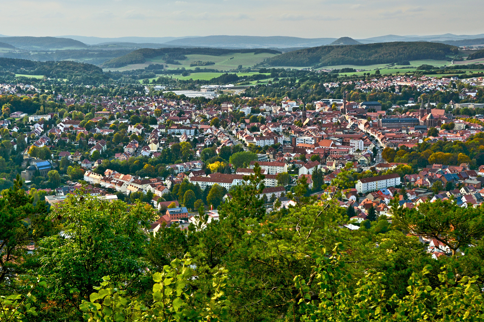 Blick vom Dünkreuz auf Heilbad Heiligenstadt