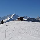 Blick vom Eckbauer zur Zugspitze