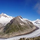 Blick vom Eggishorn auf den Aletschgletscher