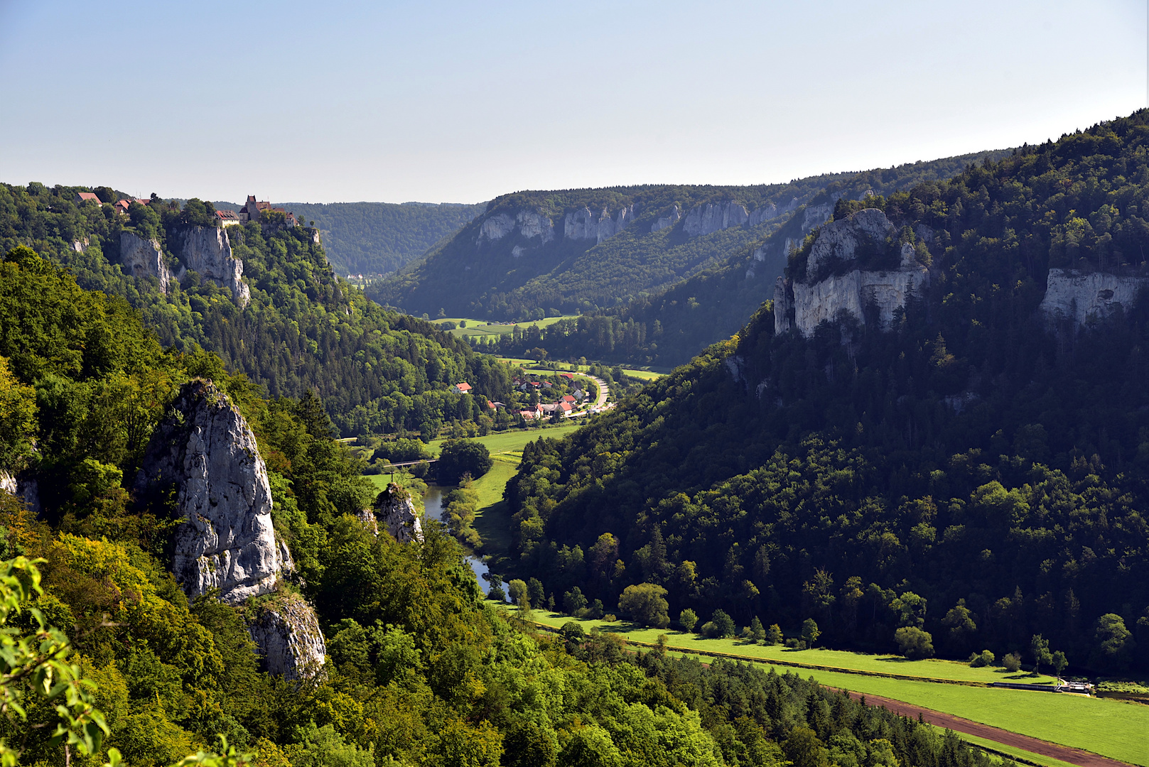 Blick vom Eichfelsen ins Donautal