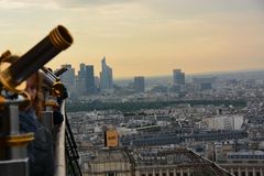 Blick vom Eiffelturm Richtung La Defense