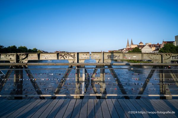 Blick vom eisernen Steg