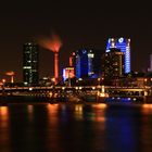 Blick vom Eisernen Steg Richtung Frankfurt Westhafen