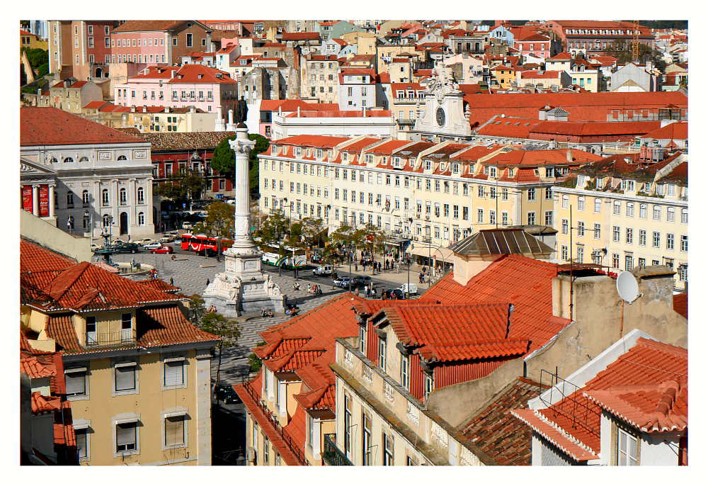 Blick vom Elevador de Santa Justa