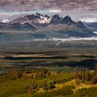 Blick vom Emine Hill Trailhead auf die Alaska Range...