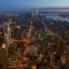 Blick vom Empire State Building am Abend