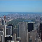 Blick vom Empire State Building auf den sommerlichen Central Park; 2012