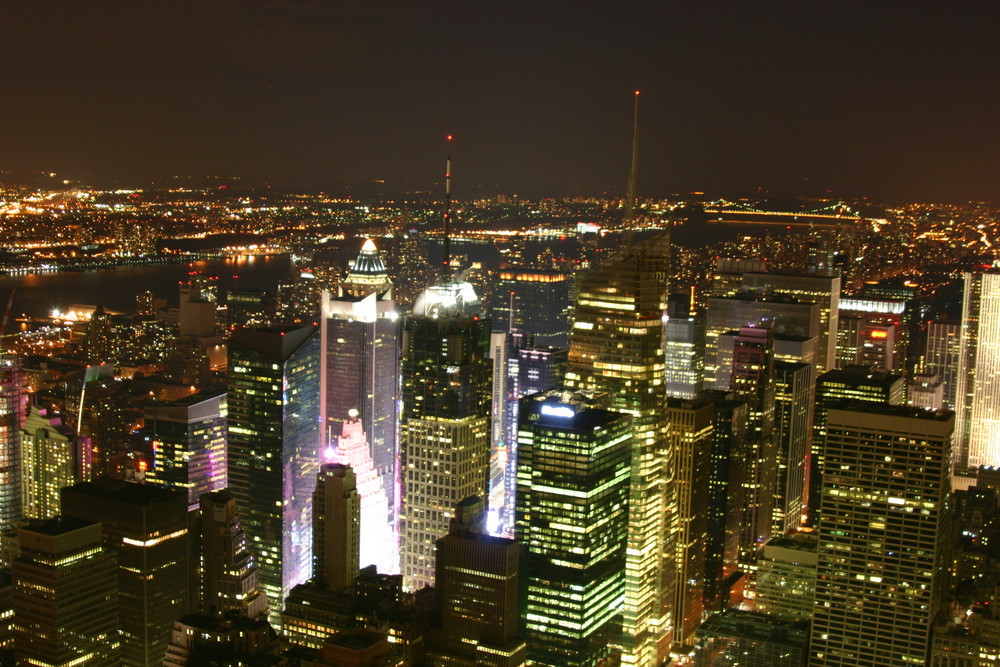 Blick vom Empire State Building auf den Times Square