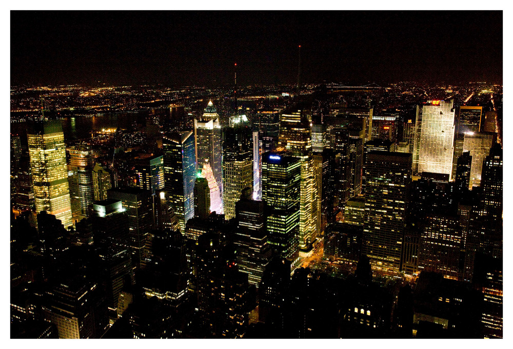 Blick vom Empire State Building auf die City