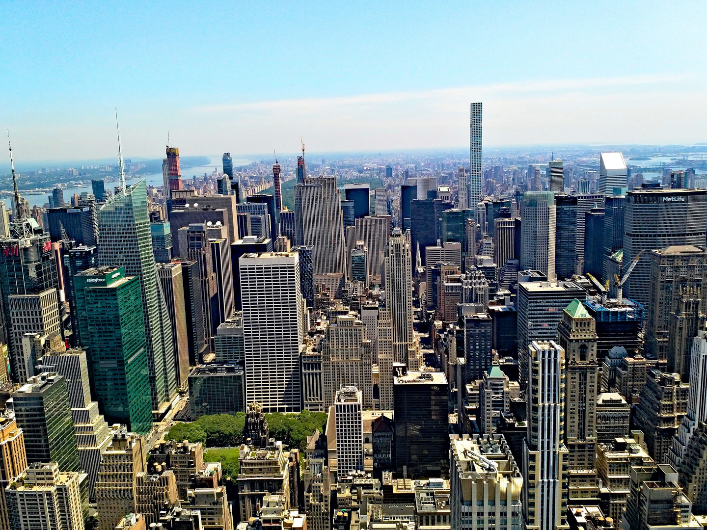 Blick vom Empire State Building zum Rockefeller Center