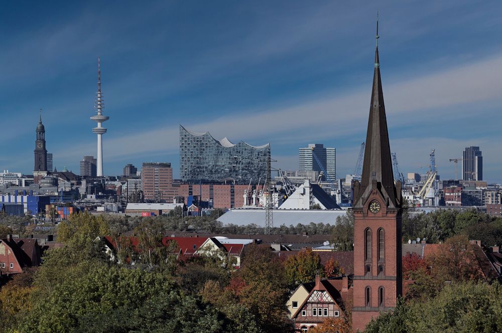 Blick vom Energie Bunker HH-Wilhelmsburg