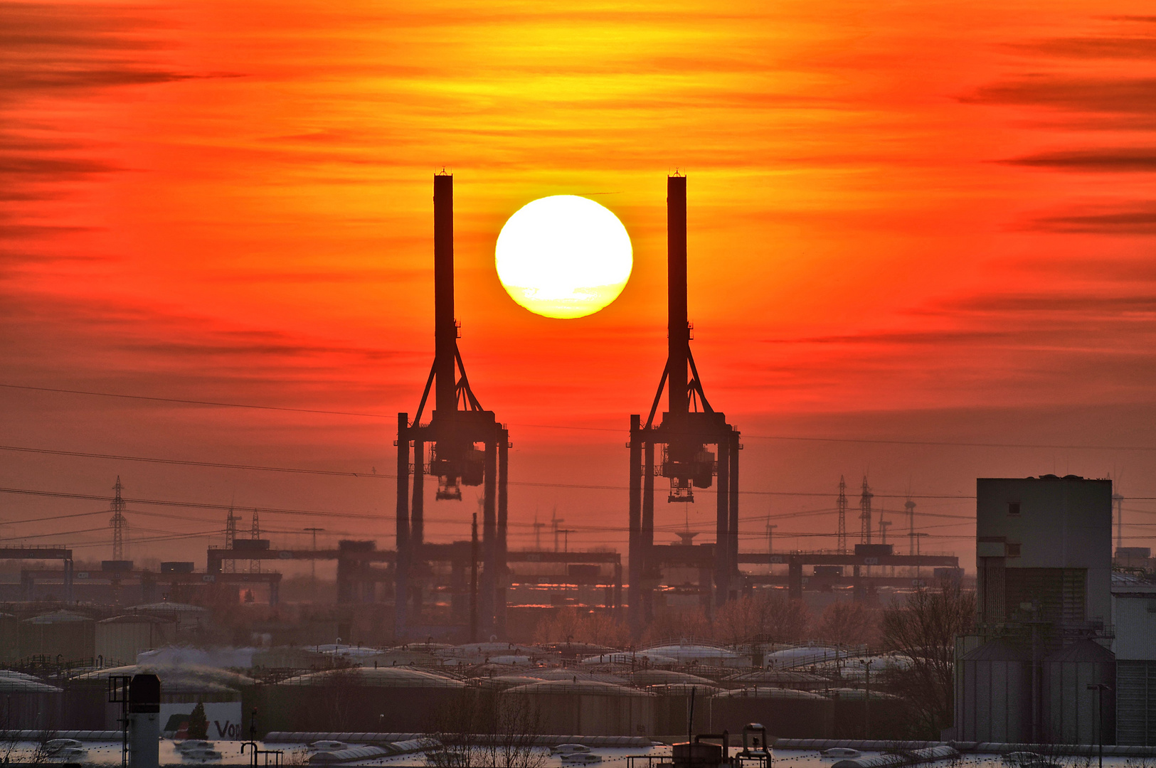 Blick vom Energiebunker