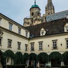 Blick vom Erzbischöflichen Palais auf den Steffl