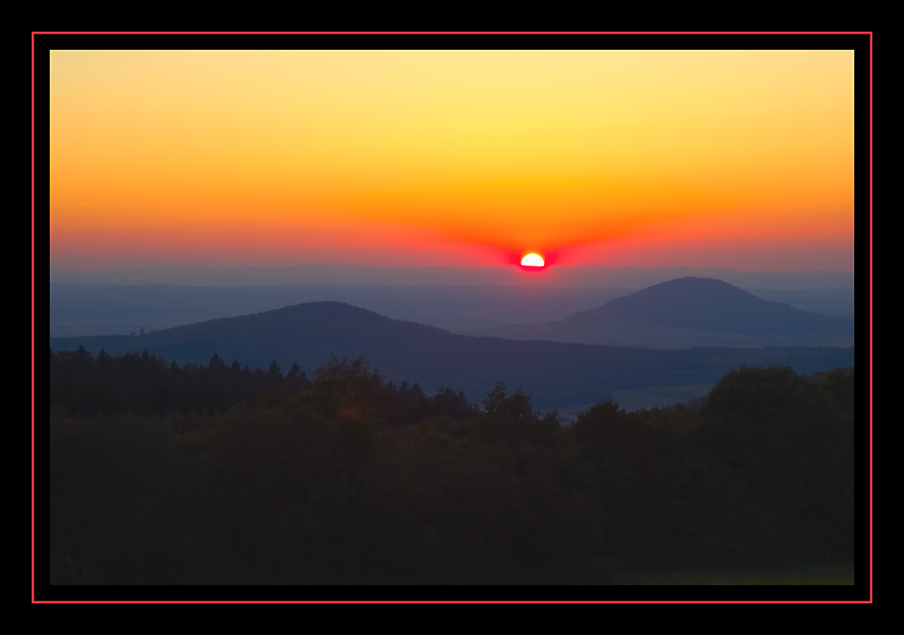 Blick vom Essigberg bei Kassel