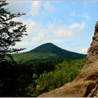 Blick vom Falkenstein bei Jonsdorf zur Lausche