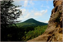 Blick vom Falkenstein bei Jonsdorf zur Lausche