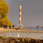 Blick vom Falkensteiner Ufer in Richtung Leuchtturm