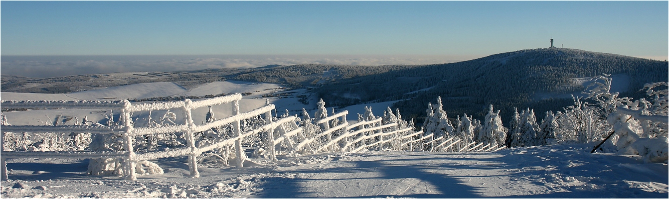 Blick vom Fichtelberg